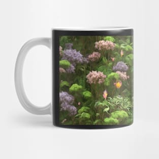 Seamless Jungle Plants Texture Patterns VII Mug